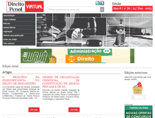 Tablet Screenshot of direitopenalvirtual.com.br